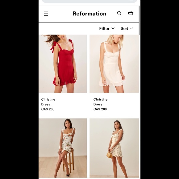 Reformation Christine Dress  Authentic - Picture 8 of 14